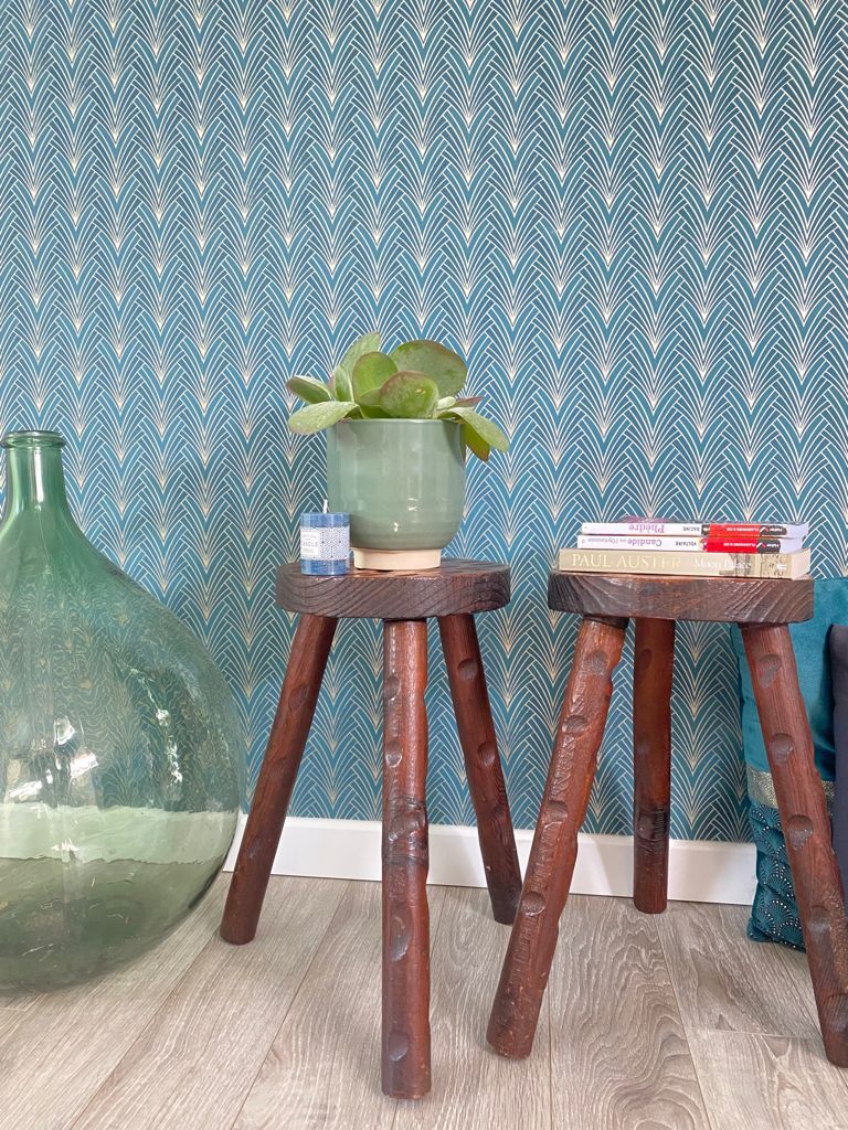 Pair of tripod stools