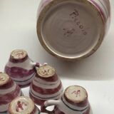 Vintage ceramic service by Piccolo Lampecco in Maredsous