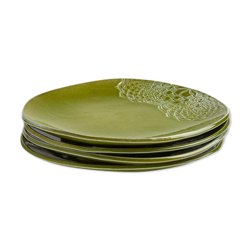 Blanca olive L - set de 4 assiettes