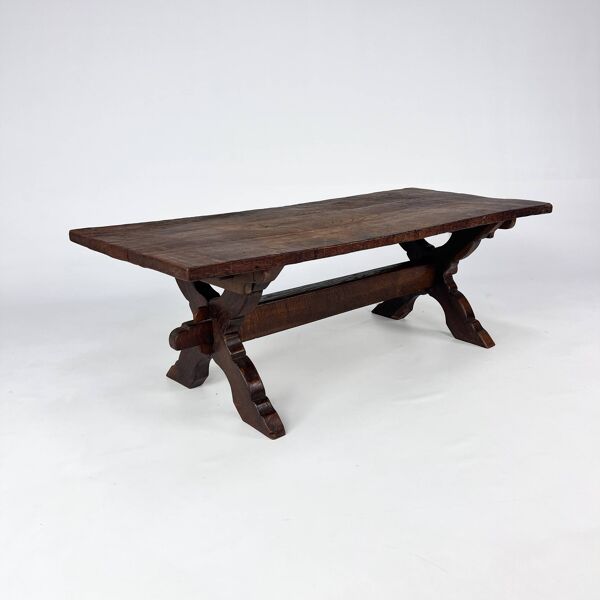Table basse hollandaise en chêne, années 1800