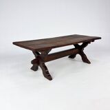 Dutch Antique Oak Coffee Table, 1800s