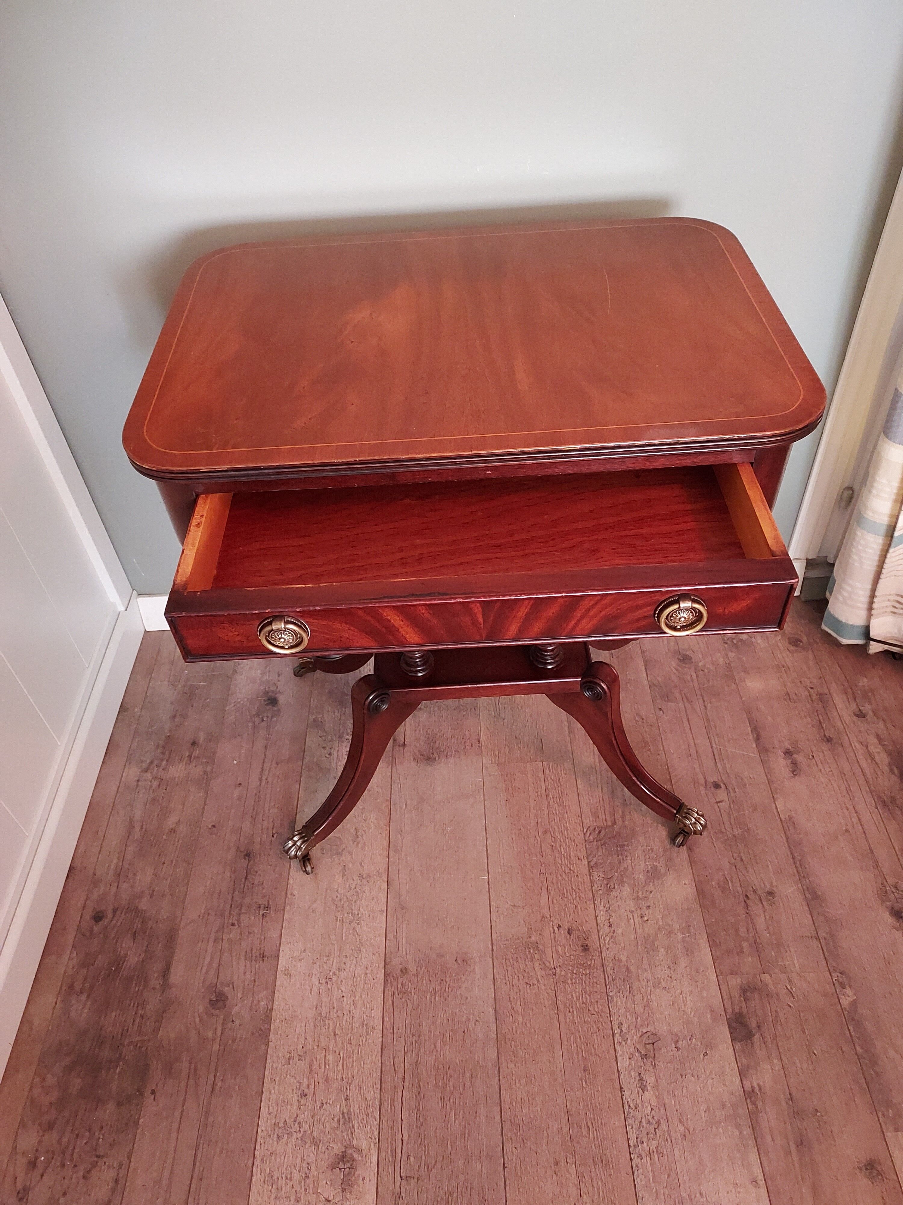 English pedestal table