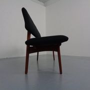 Large teak bench by Aksel Bender Madsen & Ejnar Larsen for Næstved Møbler, Denmark, 1950s.