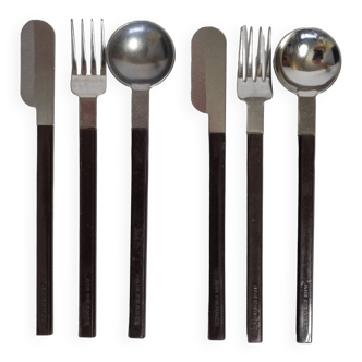 6 Air France Concorde cutlery, design Raymond Loewy - CEI (Compagnie Esthétique Industrielle)