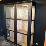 Large glazed Parisian wardrobe, showcase.