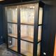 Large glazed Parisian wardrobe, showcase.