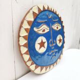 Large glazed ceramic sun Angel Vera