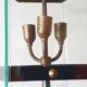 Brass lantern glass 1950