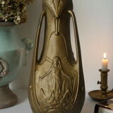 Art Nouveau Vase "Nymphs" signed Jean Garnier