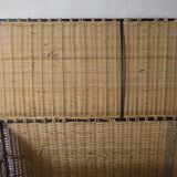 Rattan and metal chest