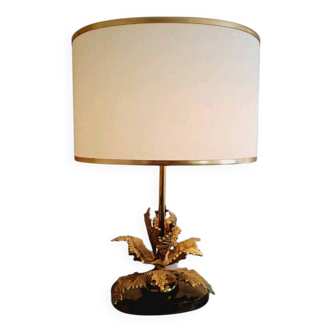 Lampe en bronze Style maison Charles Vintage