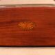 19th century silver-plated metal and mahogany tray
