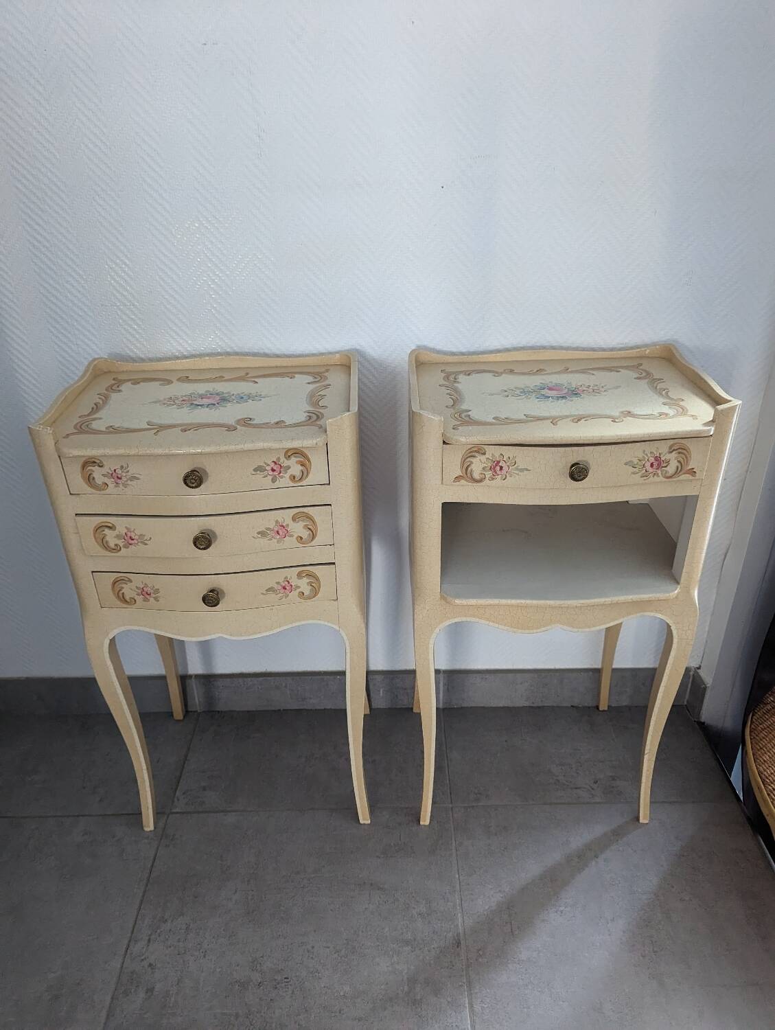 Pair of Venetian bedside tables