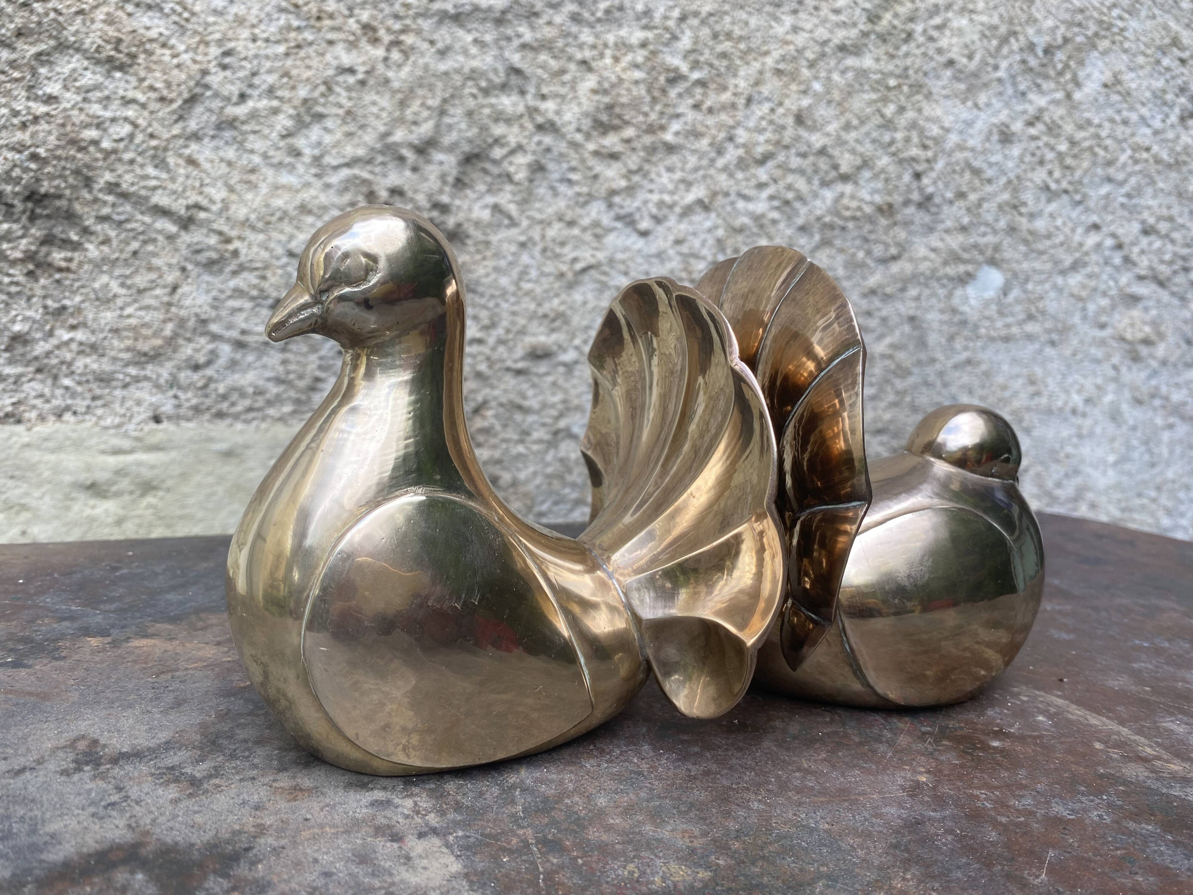 Vintage brass pigeon book greenhouse
