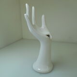Vintage white ceramic hand