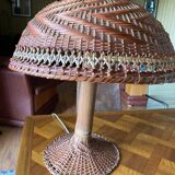 Vintage rattan lamp