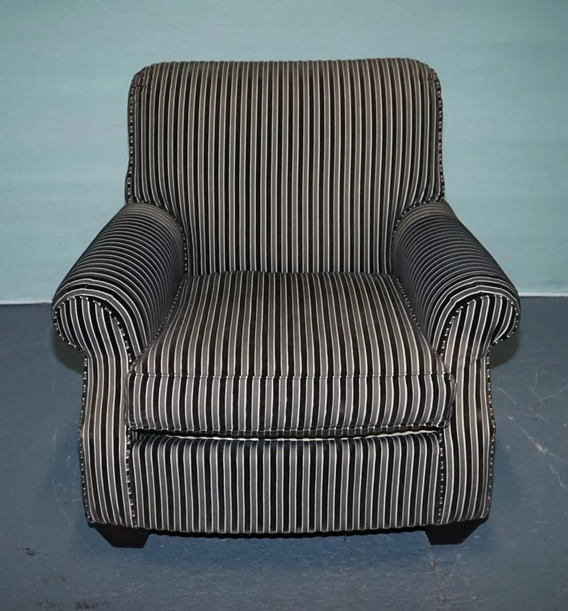 Vintage Striped Chair by Ralph Lauren for Henredon