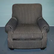 Vintage Striped Chair by Ralph Lauren for Henredon