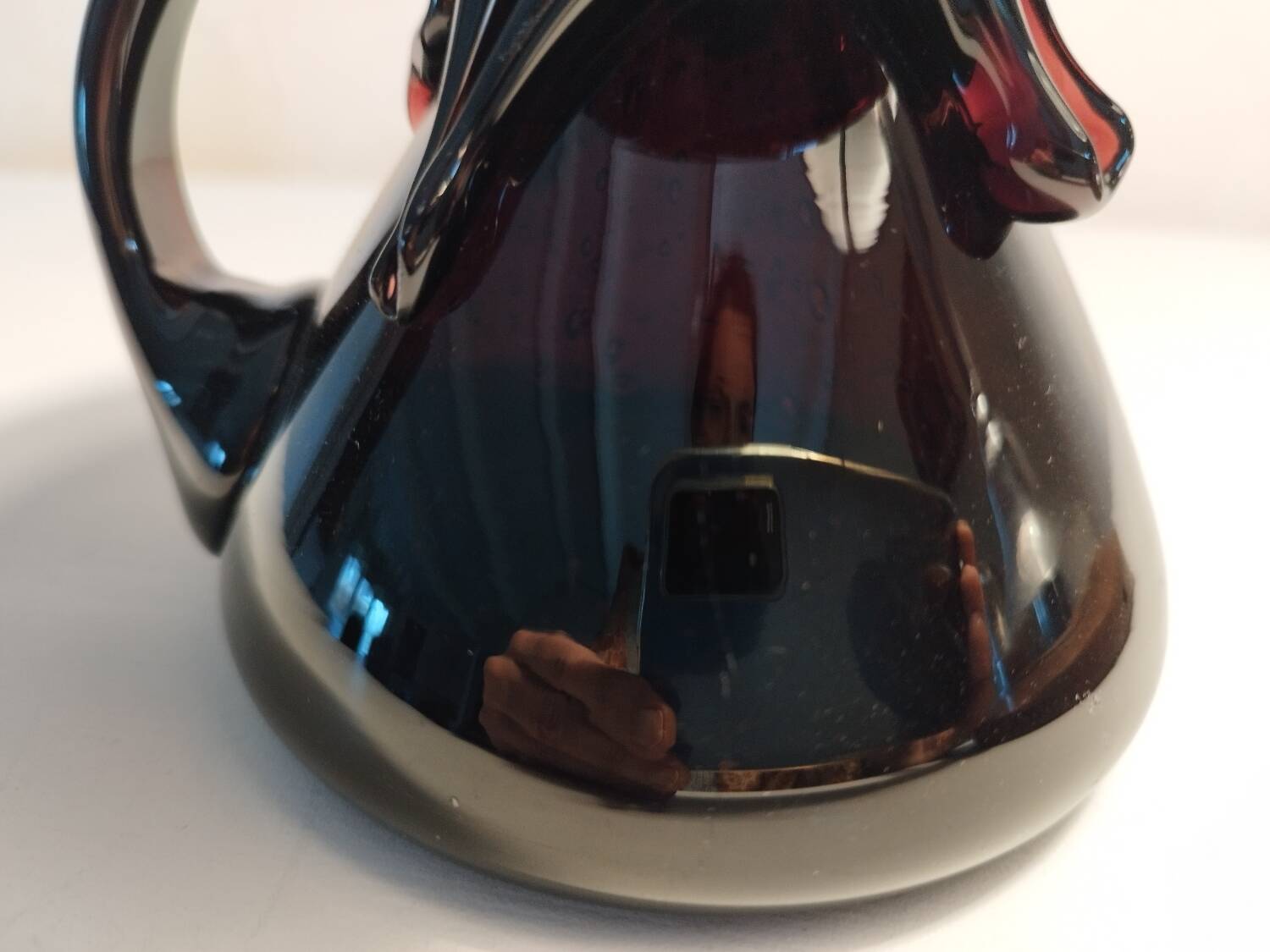 Biot bubble glass candle holder