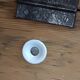 former schoolboy desk with felling and his porcelain inkwell