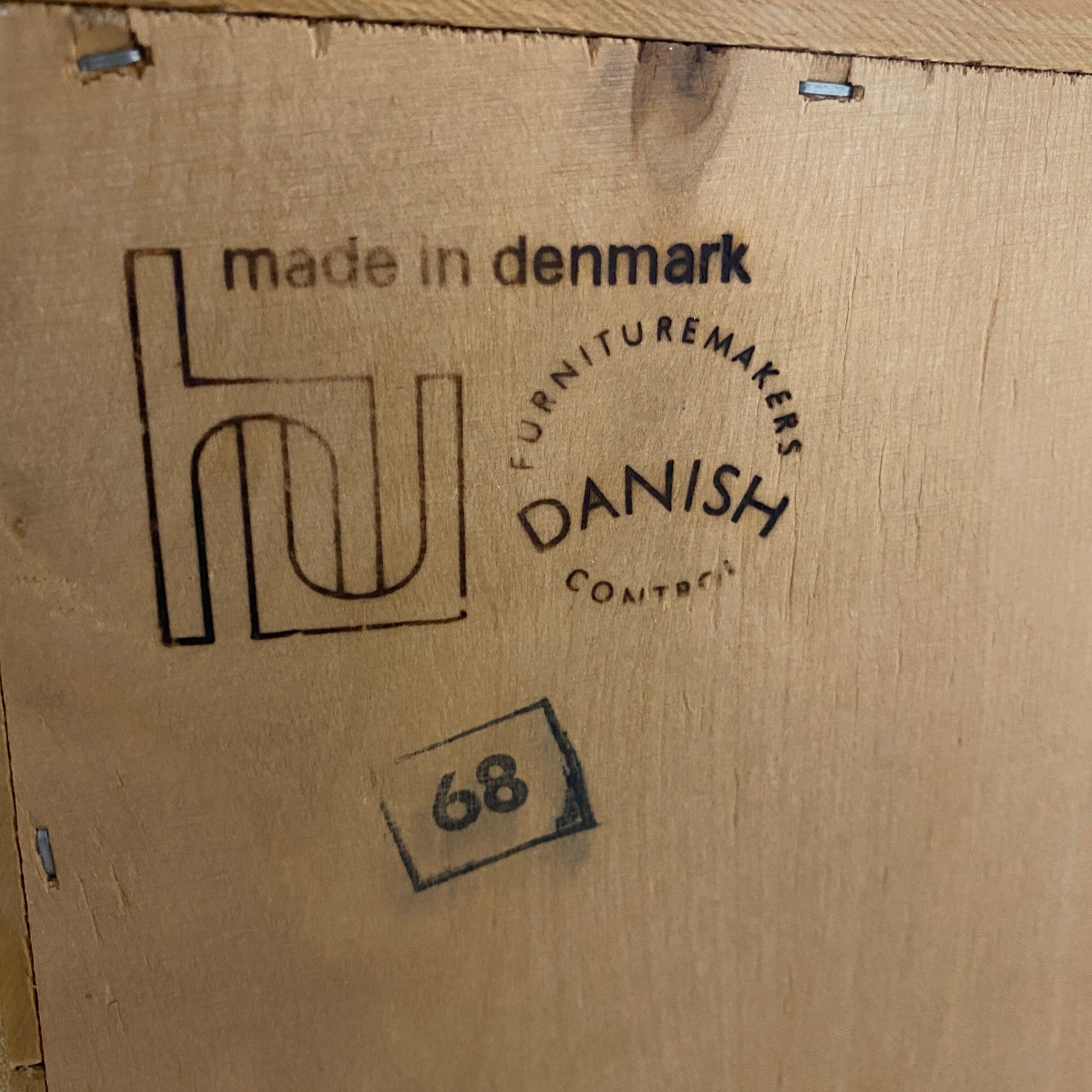 Scandinavian oak chest of drawers by Hundevad