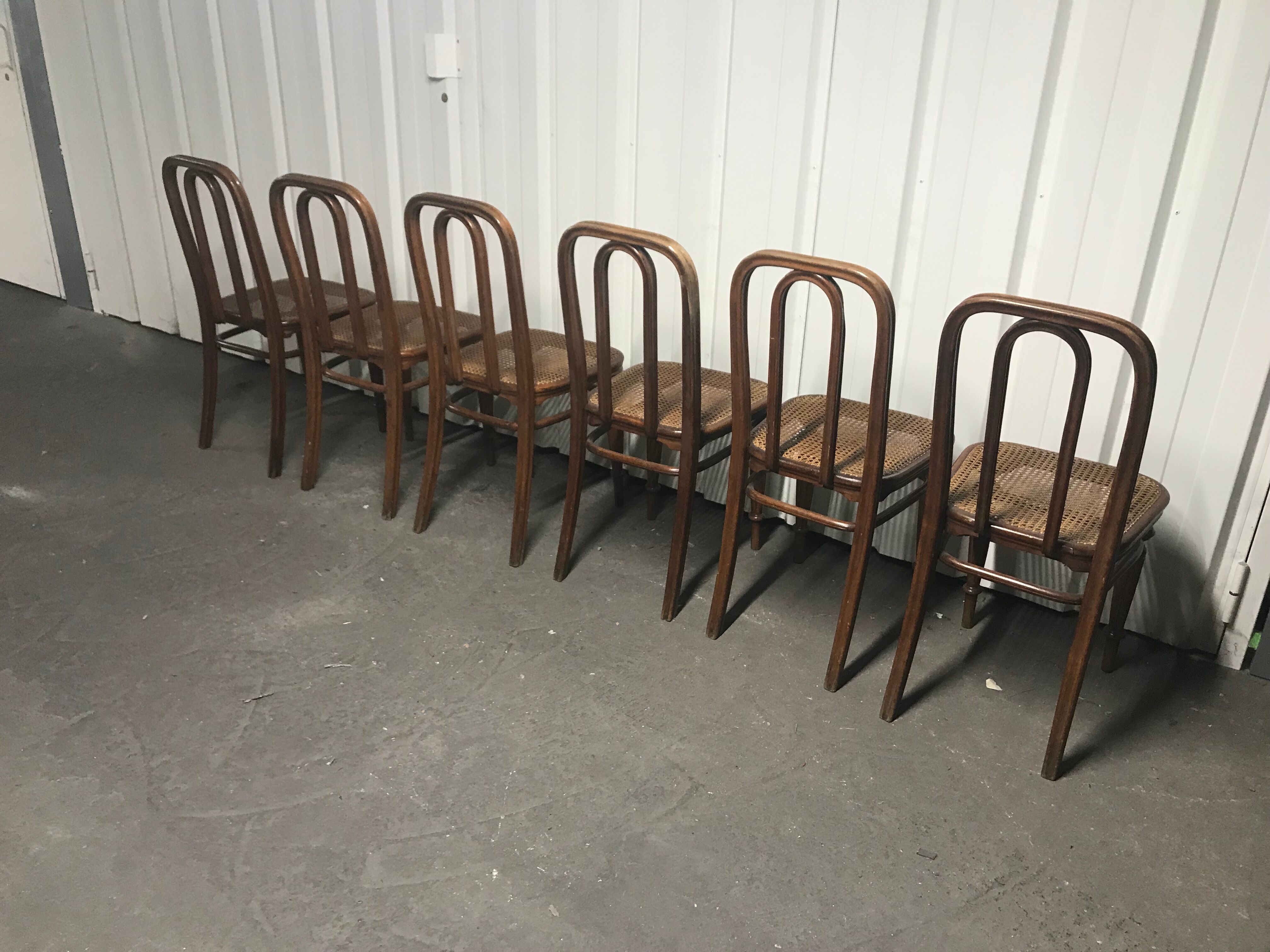 6 chairs Thonet Wien 1922