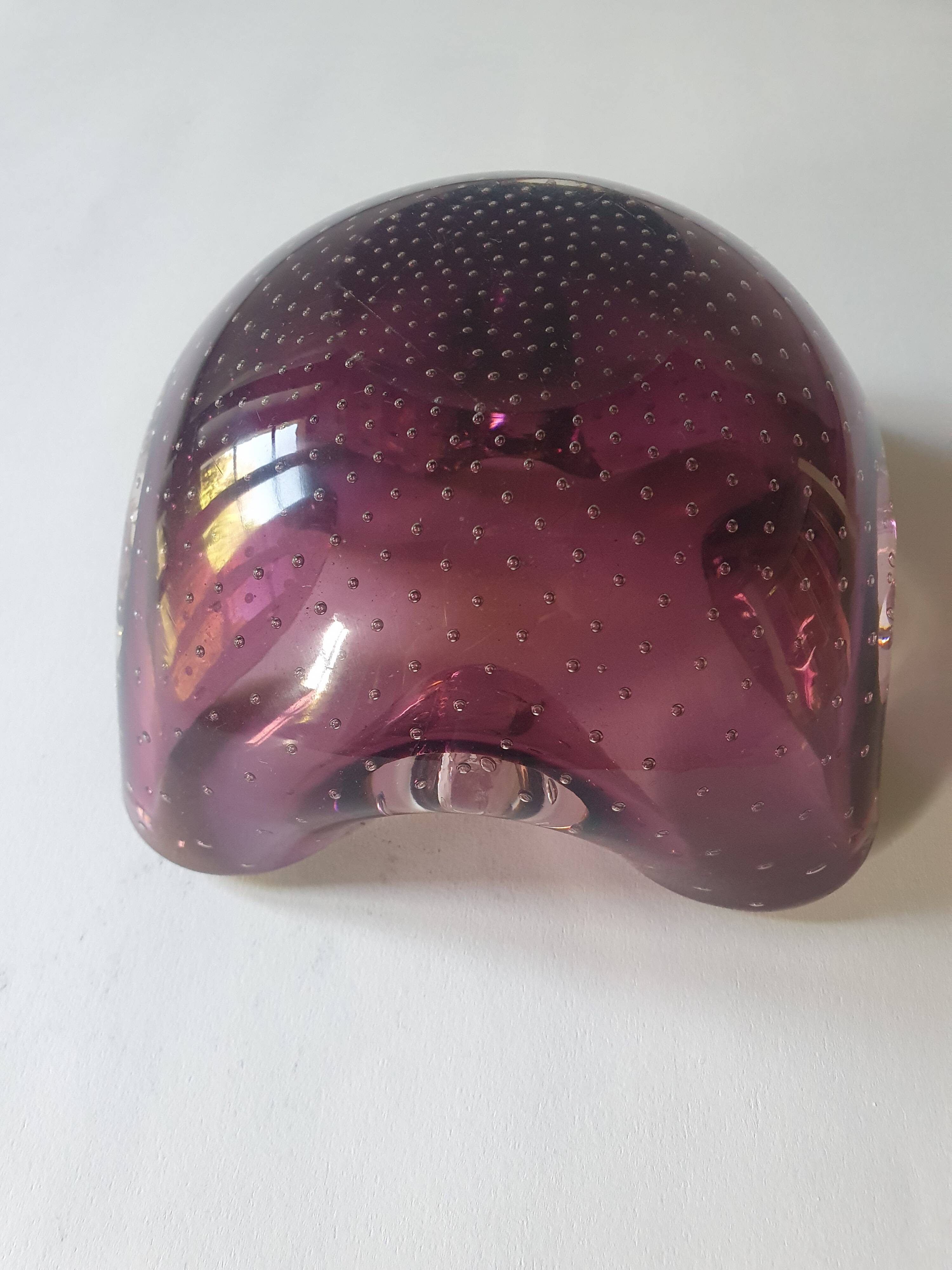 Murano sommerso ashtray