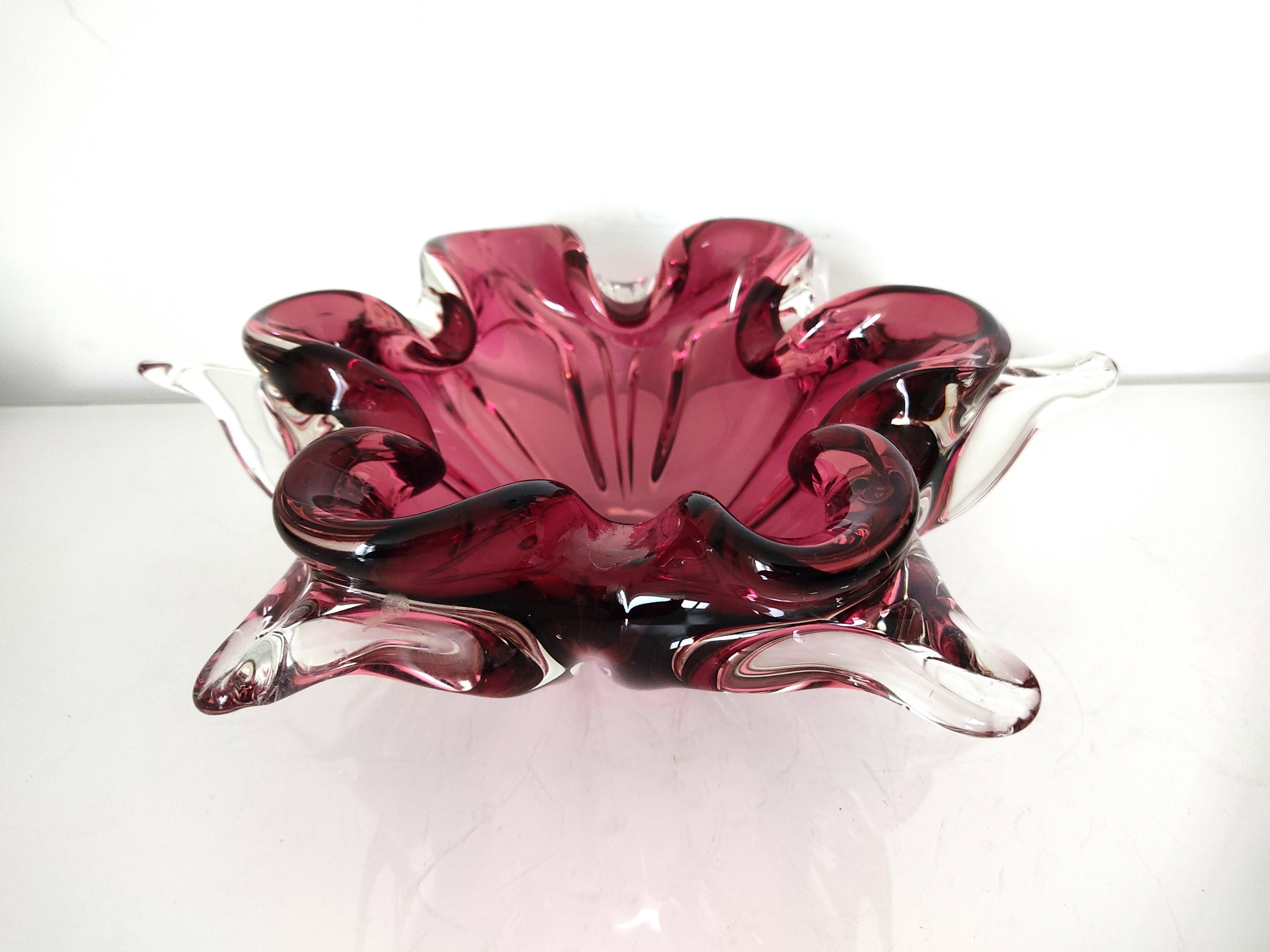 Murano glass empty pocket cup