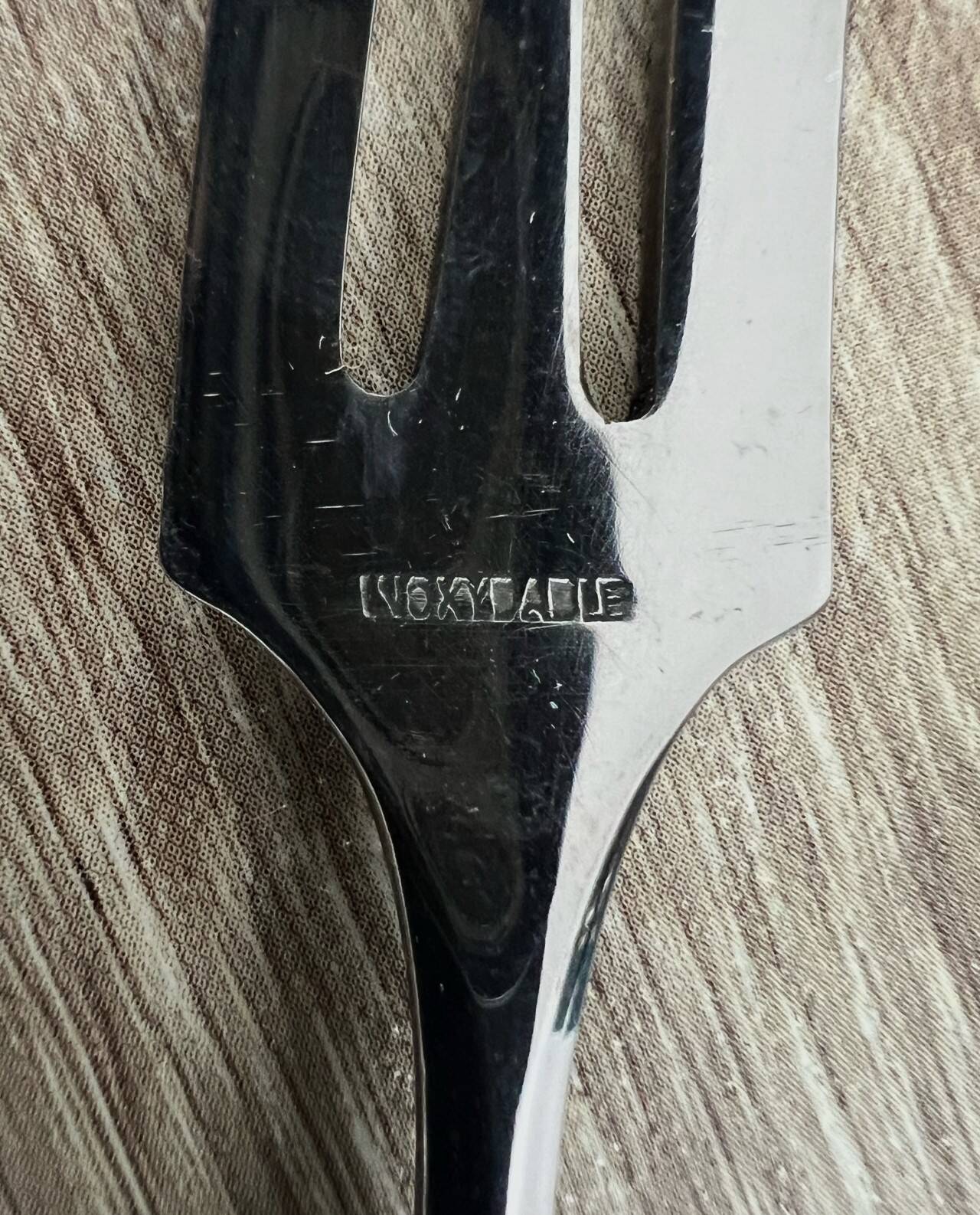 13-piece set, dessert forks and knife, stainless steel and ebony cheese