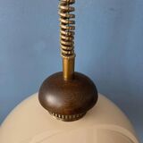 Vintage space age mushroom pendant lamp