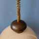 Vintage space age mushroom pendant lamp