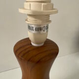 Ceramic lamp, Scandinavian spirit, wood pattern