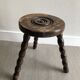 Wood tripod stool