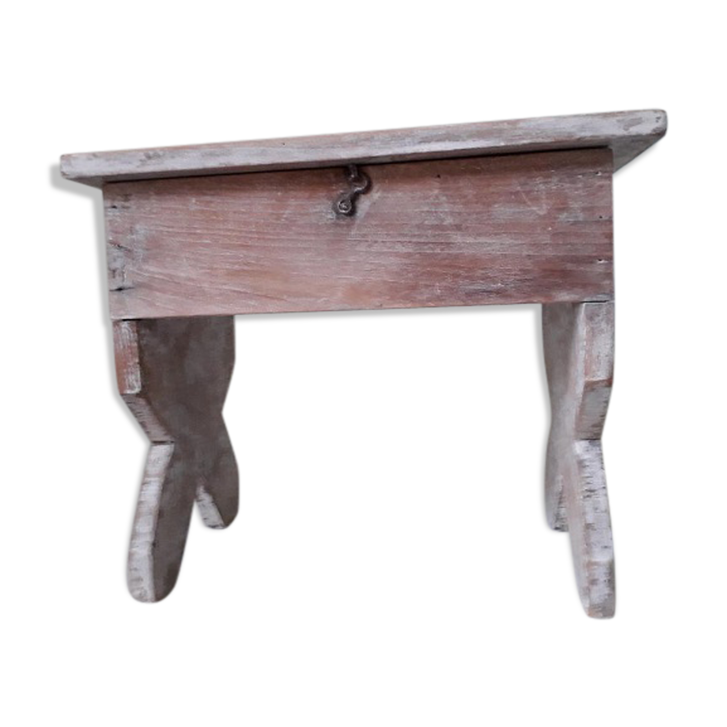 Former bench with storage box