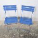 Pair of folding garden chairs