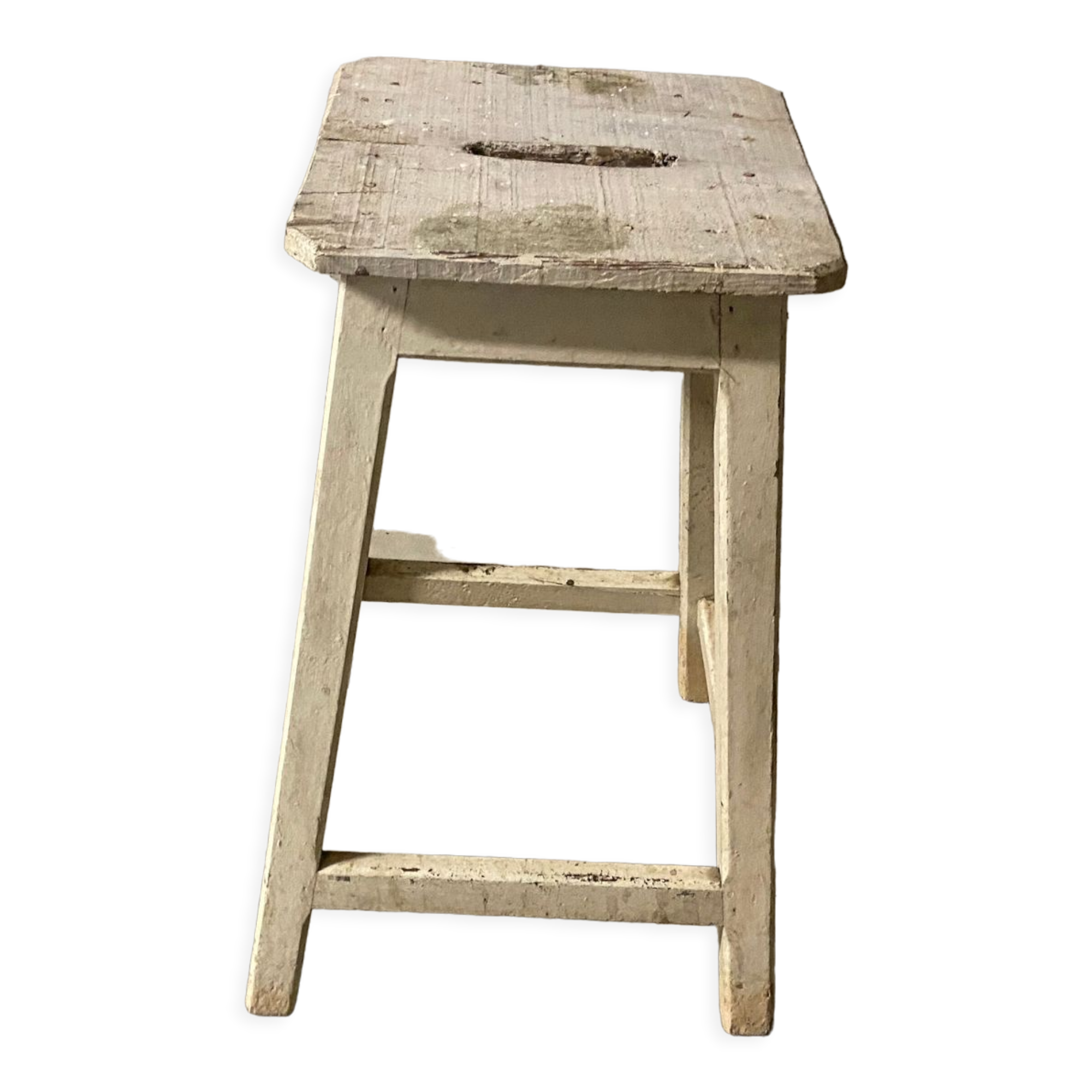 Wooden workshop stool