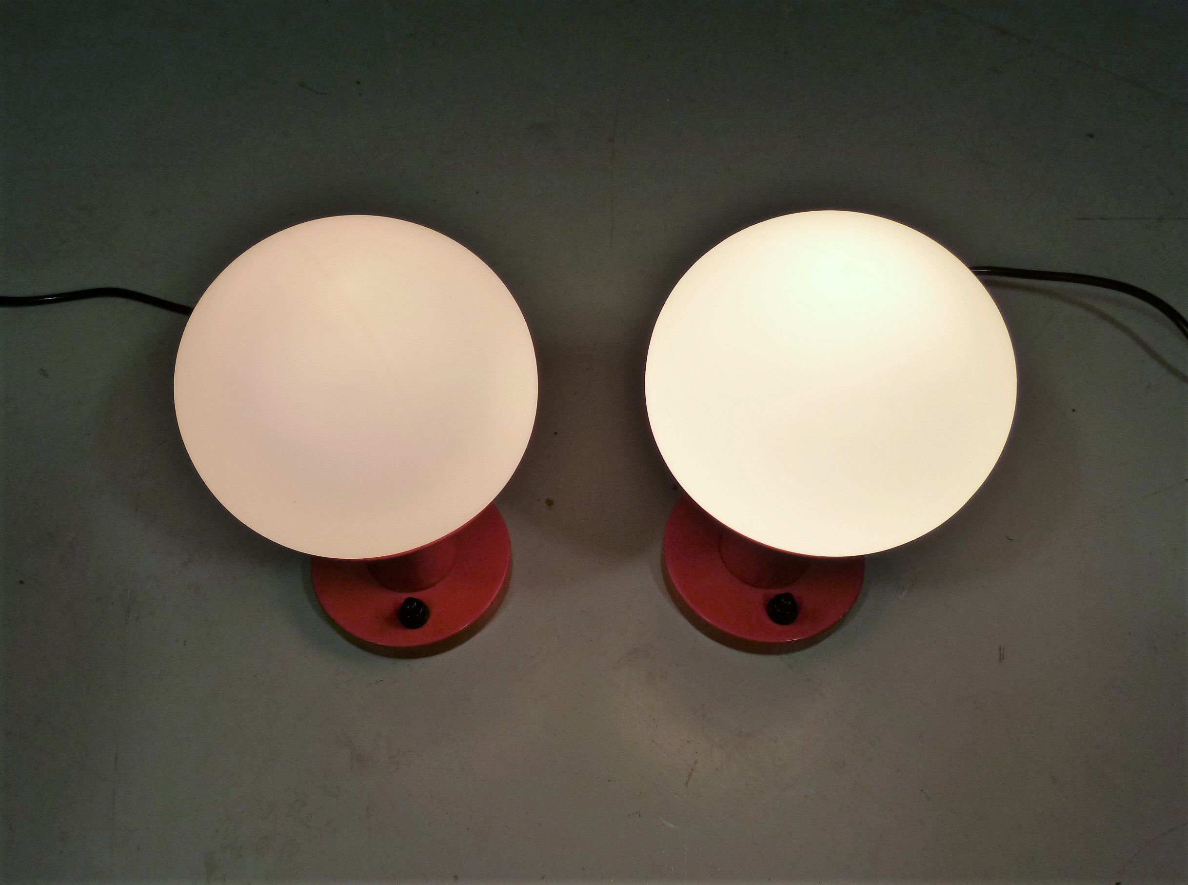 Space age table lamps bed side lamps, 1960’s