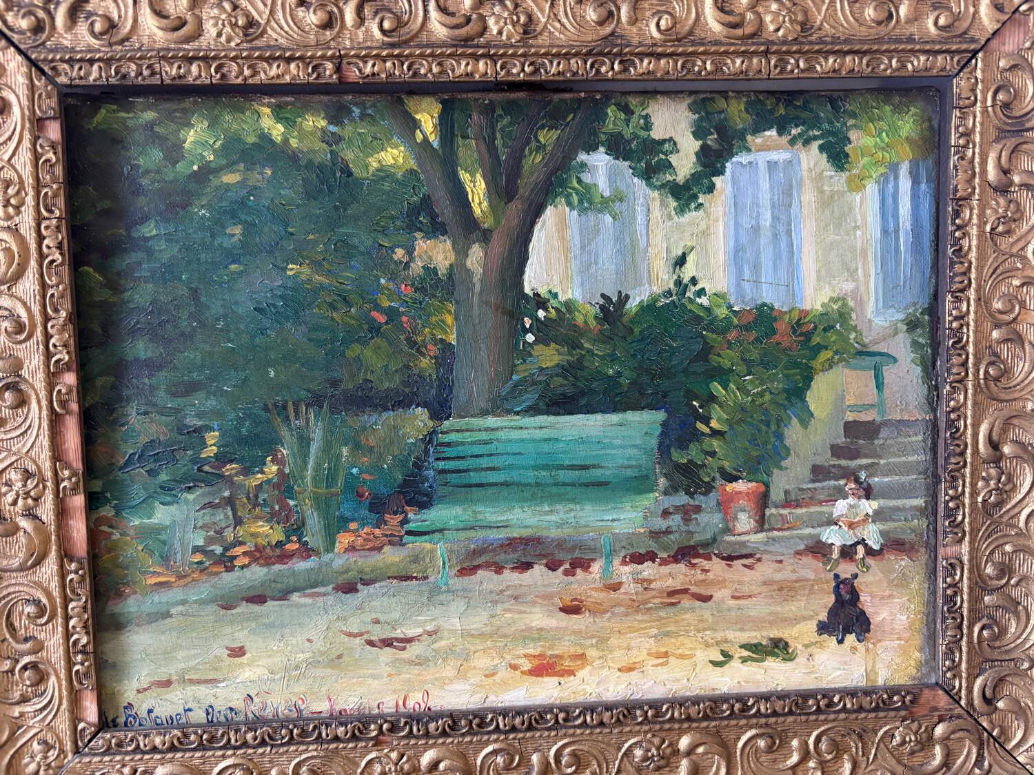 Game scene dated 1909