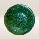 Set of 5 dessert plates in barbotine, vine leaf model Gien