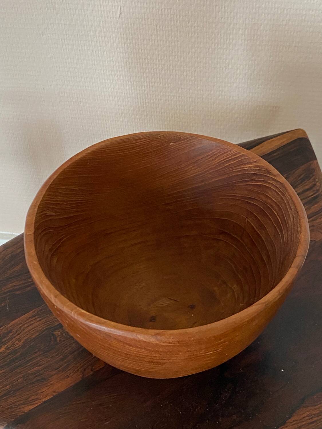 Mid-Century Modernist Teak Bowl, Denmark, 1950s