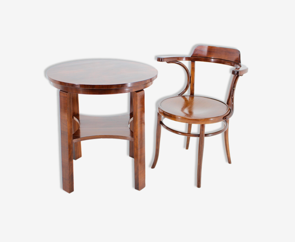 Fauteuil et bureau des années 1910 J & J Kohn Nr.704 , Tchécoslovaquie