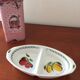 Ravier compartimenté porcelaine Tognana « Le terrine Botaniche »