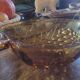 60's amber glass cup