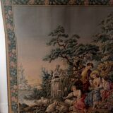 Genuine woven tapestry in the Aubusson style – pastoral French tapestry