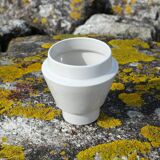 White stoneware Planter