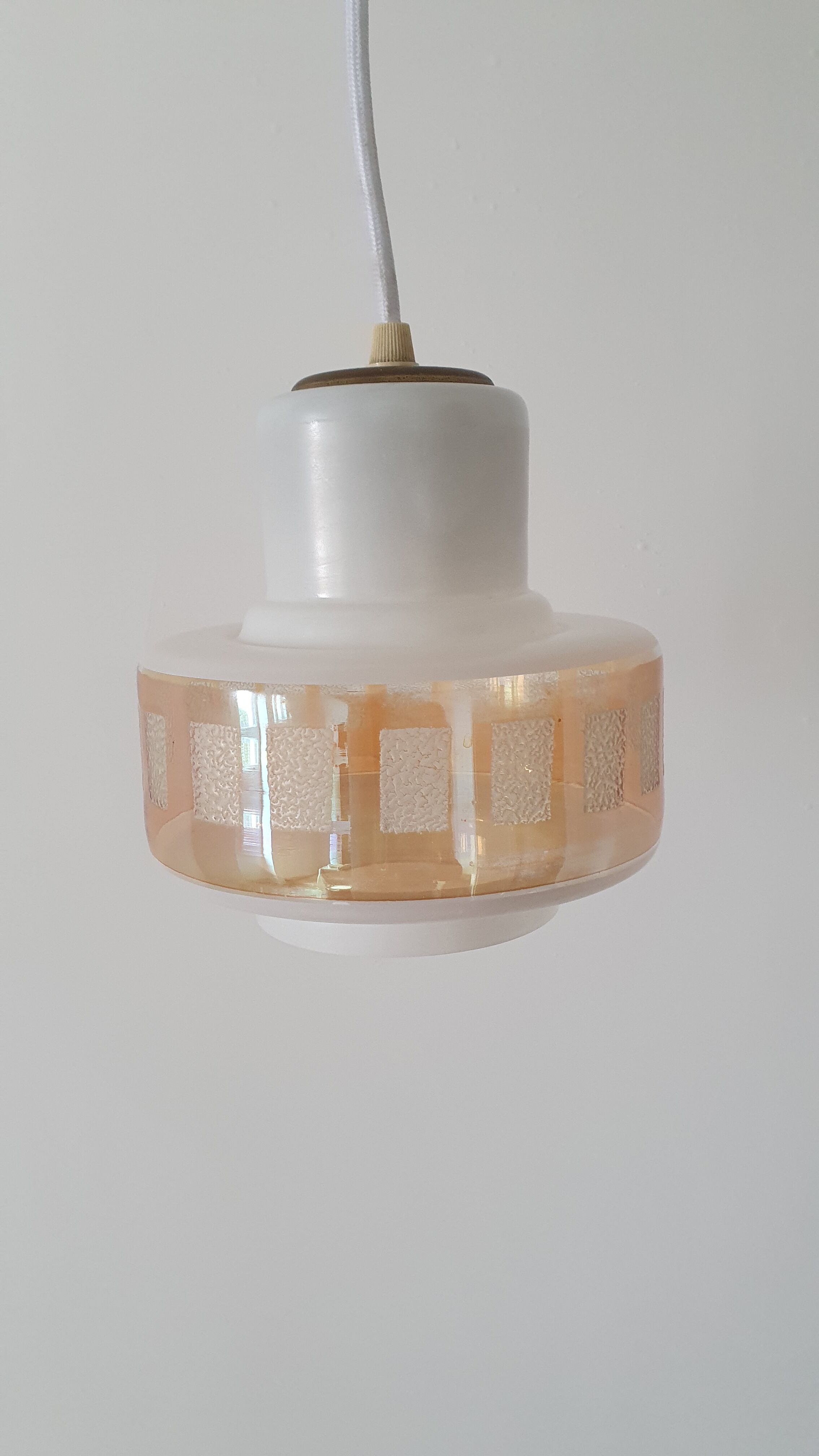 Opaline ceiling lamp 50/60s