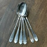 6 Christofle soup spoons