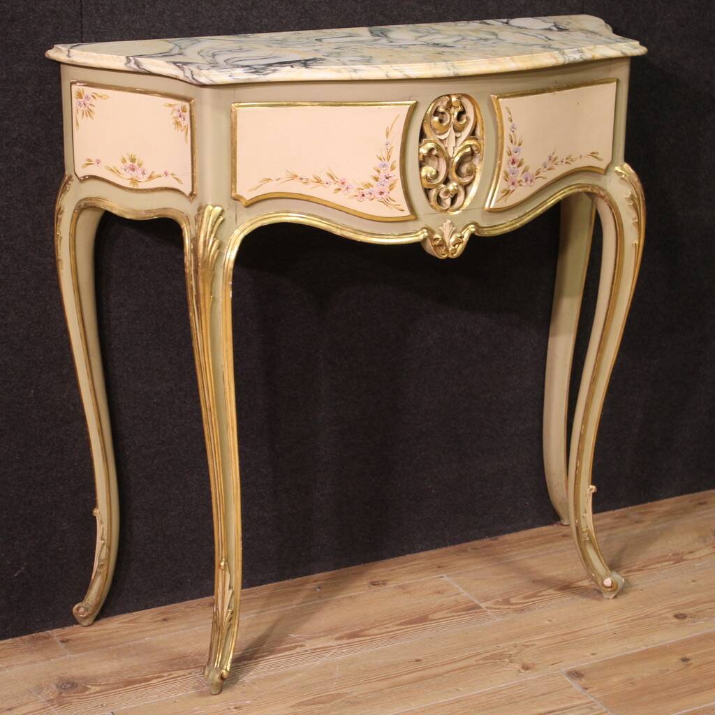 Mid-20th century Italian lacquered console table