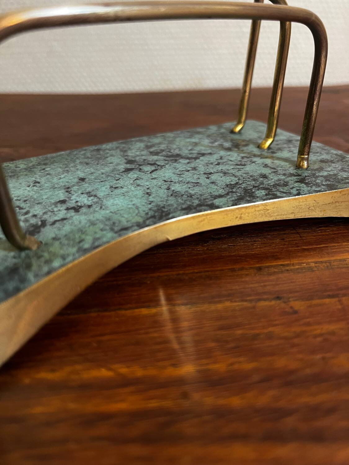 Letter holder in brass from the 1950s