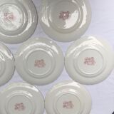 9 Myotts Country Life Staffordshire Ware dessert plates